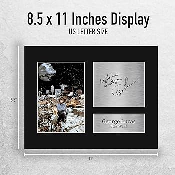 Amazon.com: HWC Trading George Lucas Gift USL Signed Printed